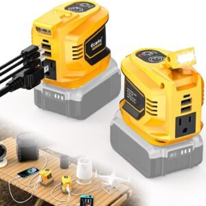 Ecarke Outdoor Generato Battery Converter with 2 USB&LED&AC Battery Powered Outlet