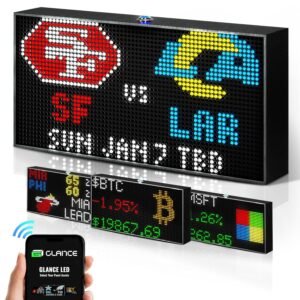 Glance LED Ticker - Customizable LED Display Sports Ticker